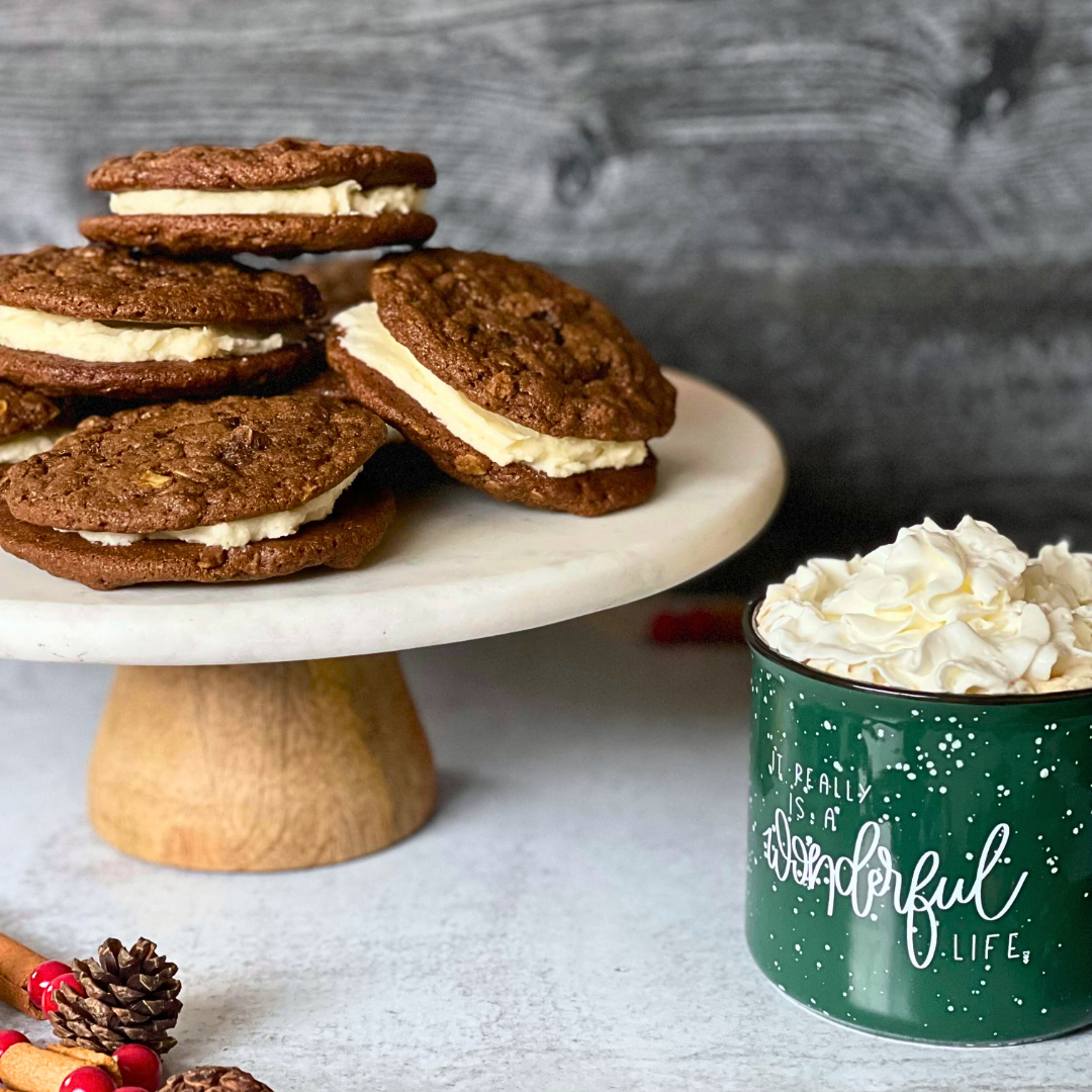 Gingerbread Oatmeal Cream Pies
