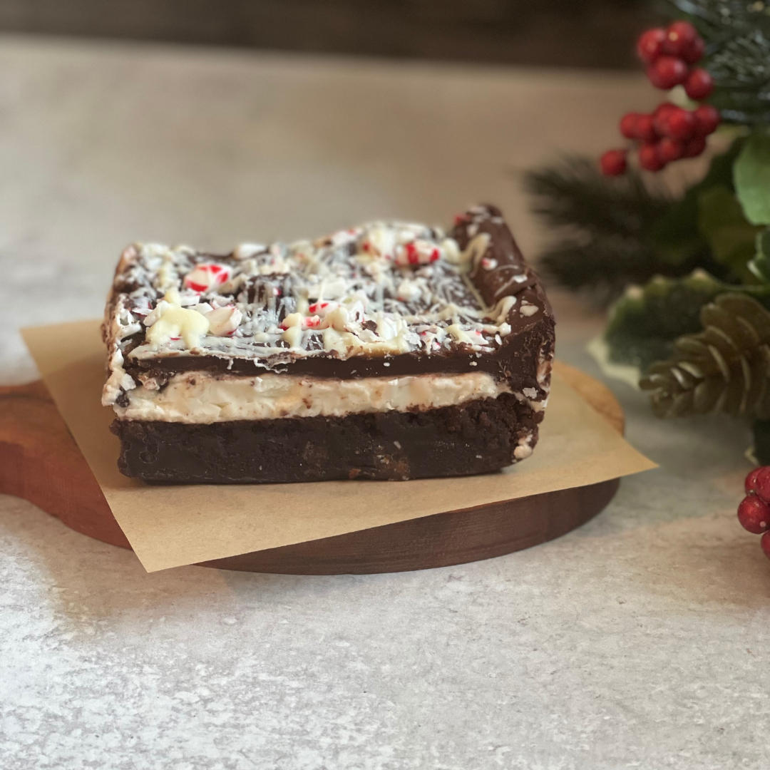 Peppermint Bark Brownies